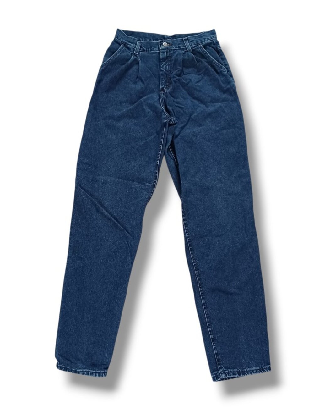 Vintage Lee Women's Jeans Bareback Western Pleated Dark Denim 28x33 Size 8 Long